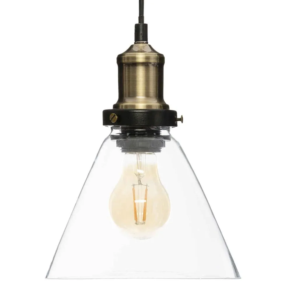 Atmosphera Suspension Alak Verre Conique H.22Cm