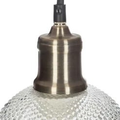 Atmosphera Suspension Boule Verre Strie Vent D.15Cm