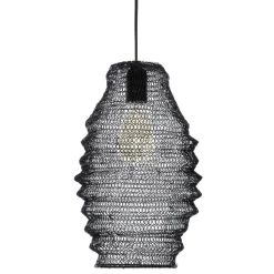 Atmosphera Suspension Maille Fer Noir Ali H.36Cm
