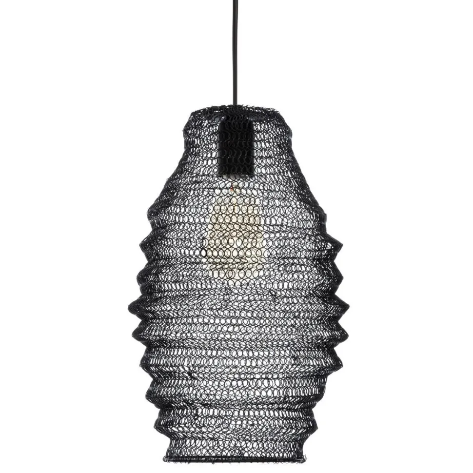 Atmosphera Suspension Maille Fer Noir Ali H.36Cm