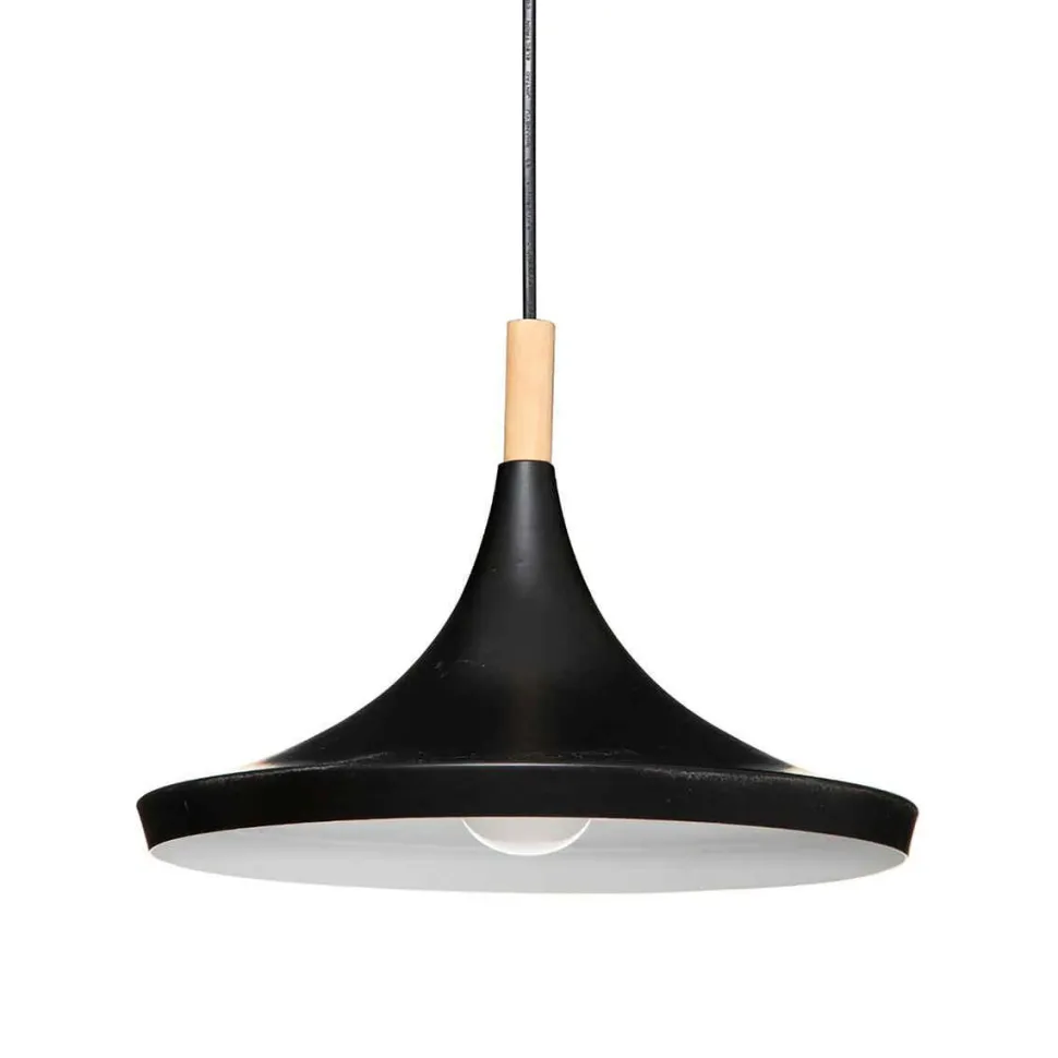 Atmosphera Suspension Metal Bois Deb Noir D.32Cm