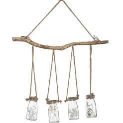 Atmosphera Suspension X4 Fleurs Sechees Naturel