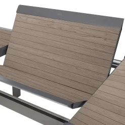 Table Allure Aluminium Muscade Graphite 12 Places