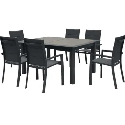 Table Allure Aluminium Muscade Graphite 10 Places