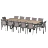Table Axiome Extensible Aluminium Honey 12 Places