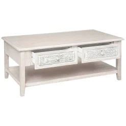 Table Basse 2 Tiroirs Hina