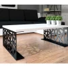 Table Basse Blanc Brillant Noir Mat Pales