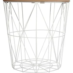 Table Cafe Metal Blanc Kumi D.41X40Cm