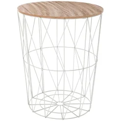 Table Cafe Metal Gris Kumi D.47X57Cm