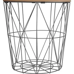 Table Cafe Metal Noir Kumi D.41X40Cm