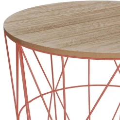 Table Cafe Metal Terracotta Kumi