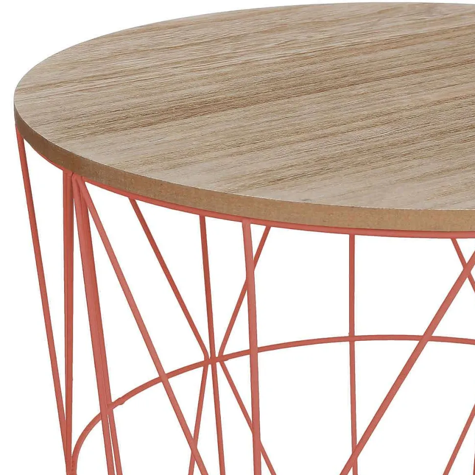 Table Cafe Metal Terracotta Kumi