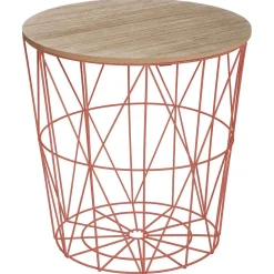 Table Cafe Metal Terracotta Kumi