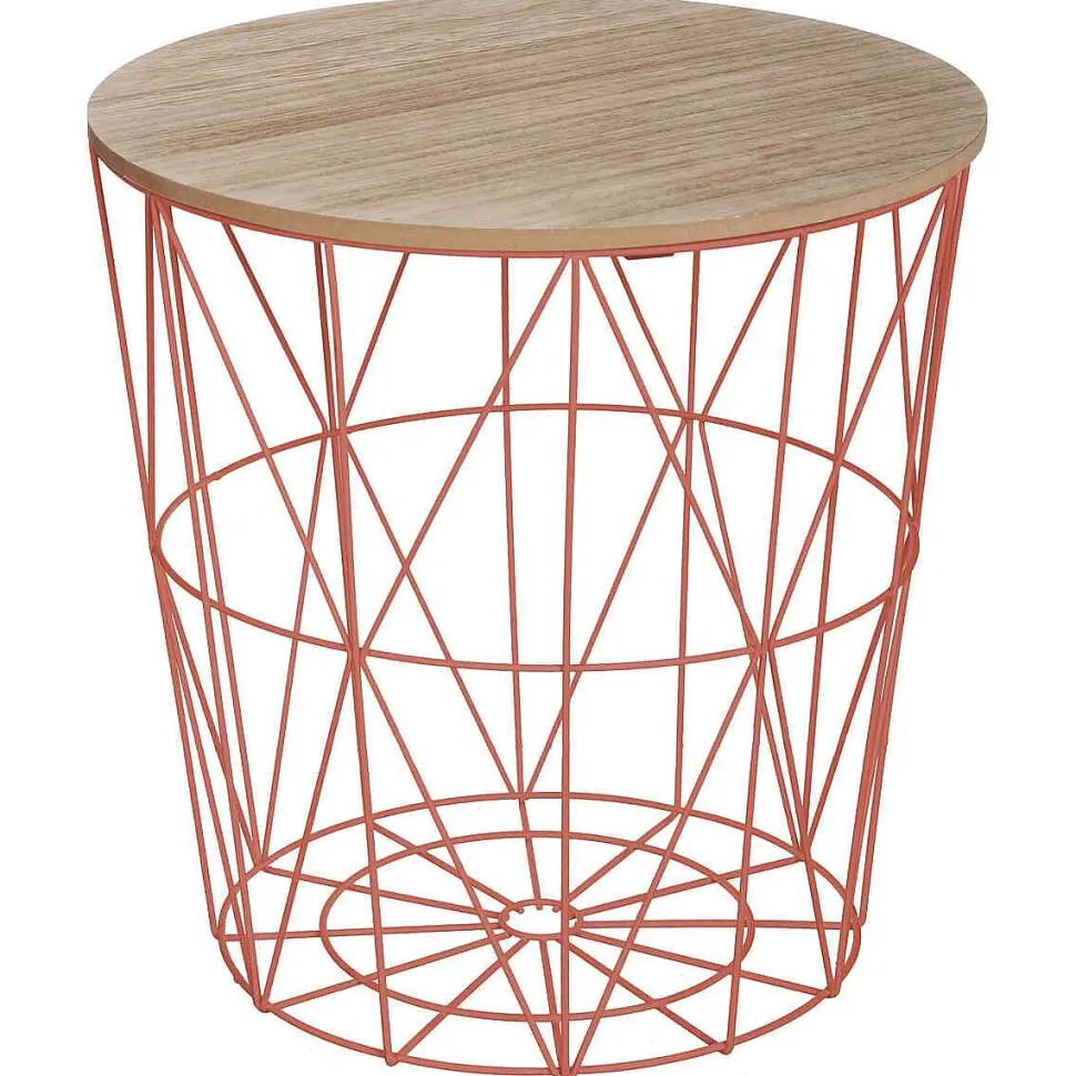 Table Cafe Metal Terracotta Kumi