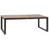 Table Corvo Extensible Acacia Aluminium 12 Places