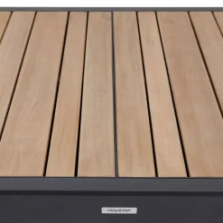 Table Corvo Extensible Acacia Aluminium 12 Places