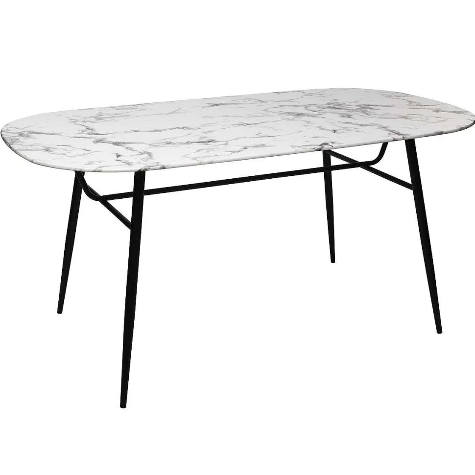 Table Diner Effet Marbre D.160X90Cm