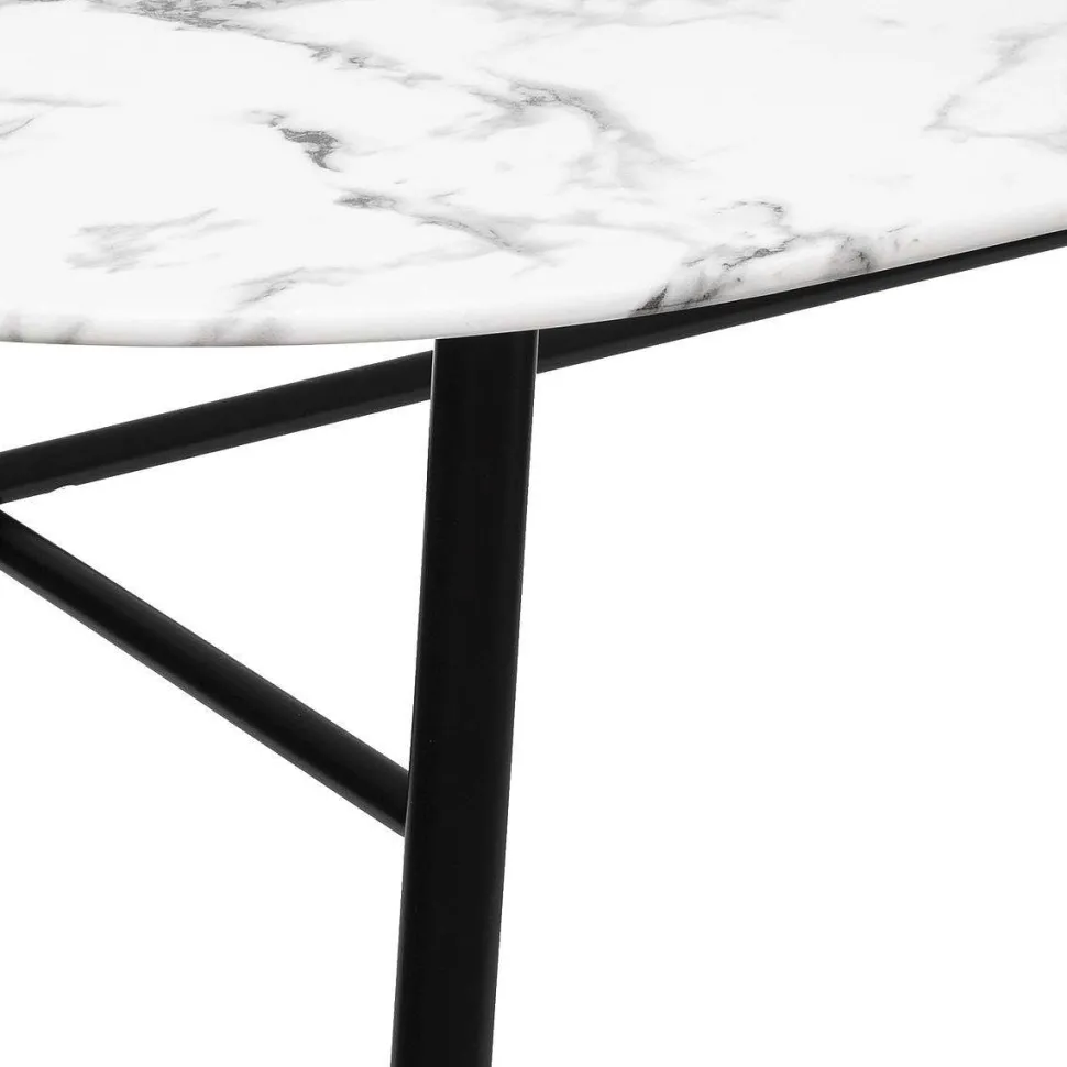 Table Diner Effet Marbre D.160X90Cm