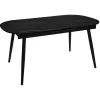Table Diner Verre 160 A 200Cm Noir Mapu