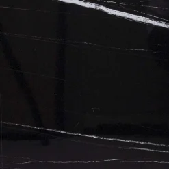 Table Diner Verre 160 A 200Cm Noir Mapu