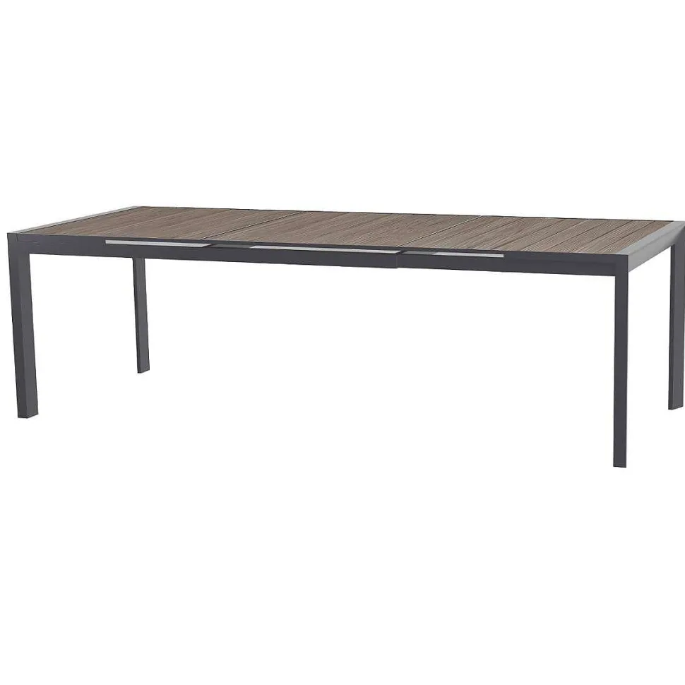 Table Evasion Rallonge Automatique Seigle Graphite 10 Places