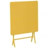 Table Greensboro Carree Moutarde 2 Places