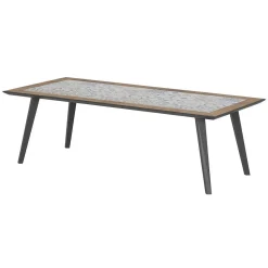 Table Lambada Fixe Ceramique Graphite 8 Places