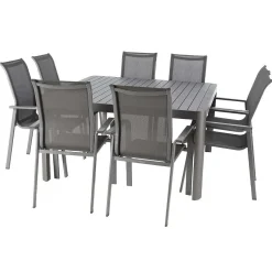 Table Paradize Extensible Rectangle Graphite 10 Places
