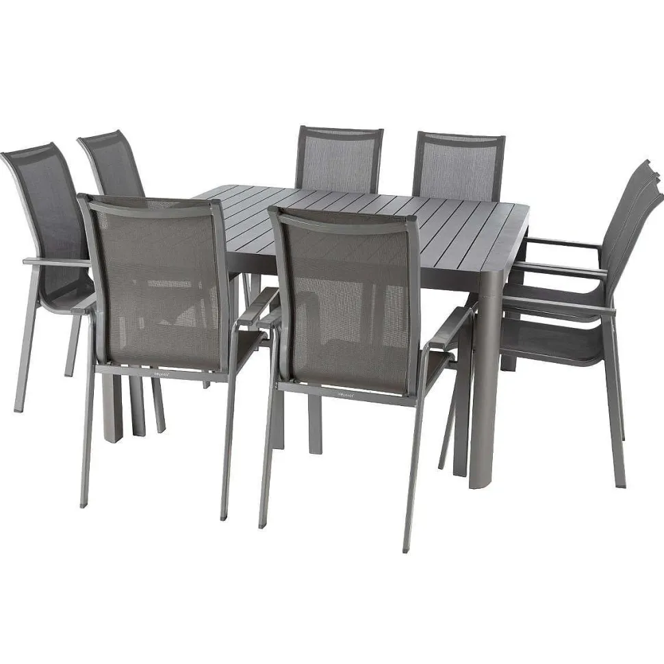 Table Paradize Extensible Rectangle Graphite 10 Places
