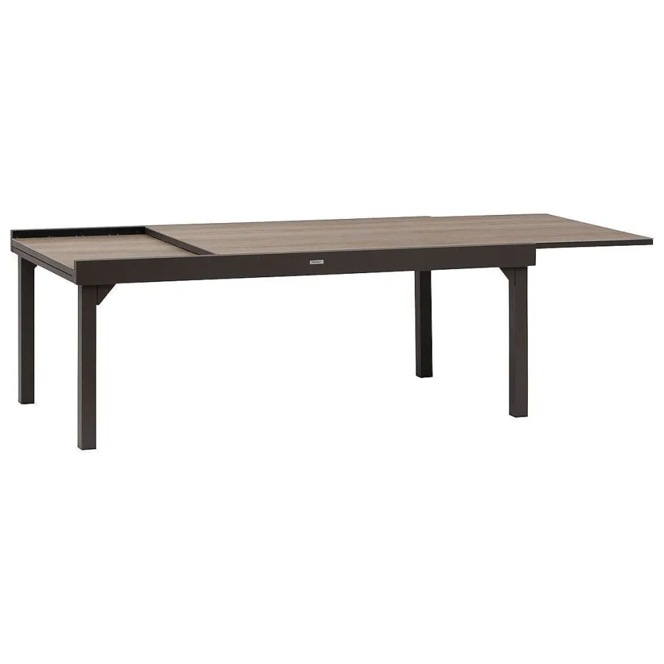Table Piazza Extensible Aluminium Houblon 12 Places