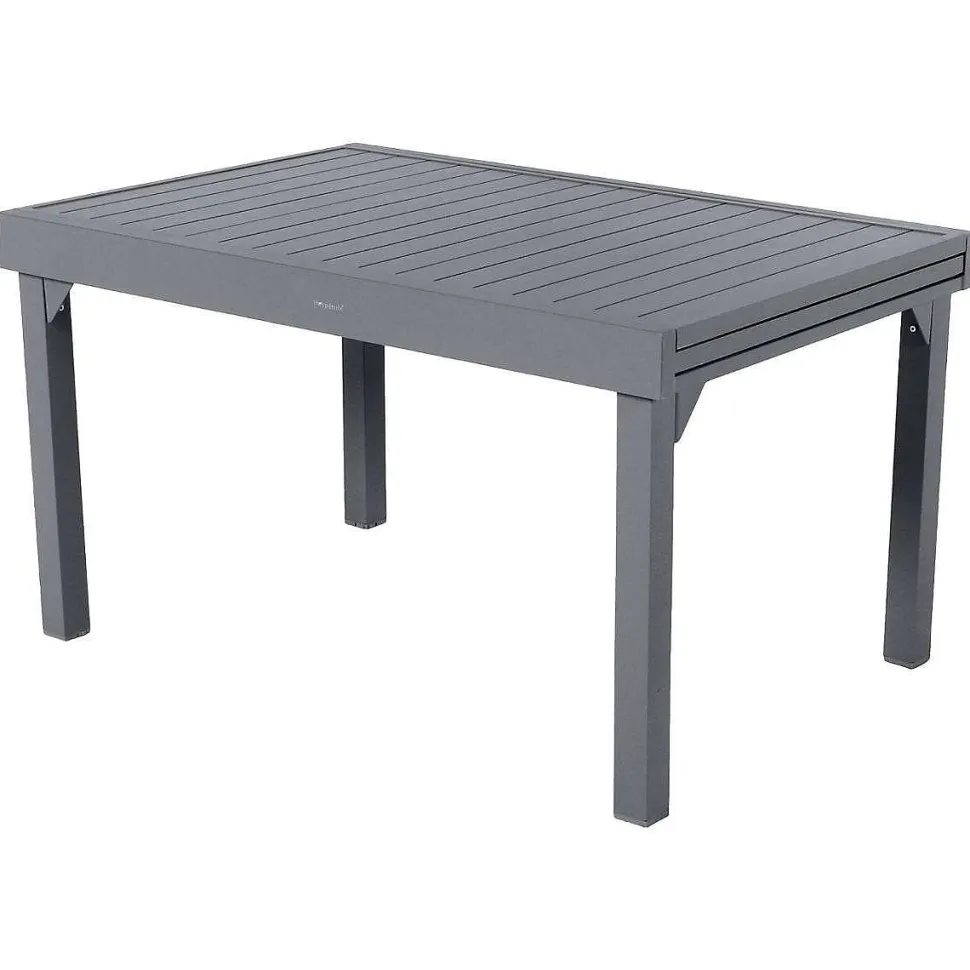 Table Piazza Extensible Aluminium Quartz 10 Places