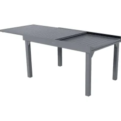 Table Piazza Extensible Aluminium Quartz 10 Places
