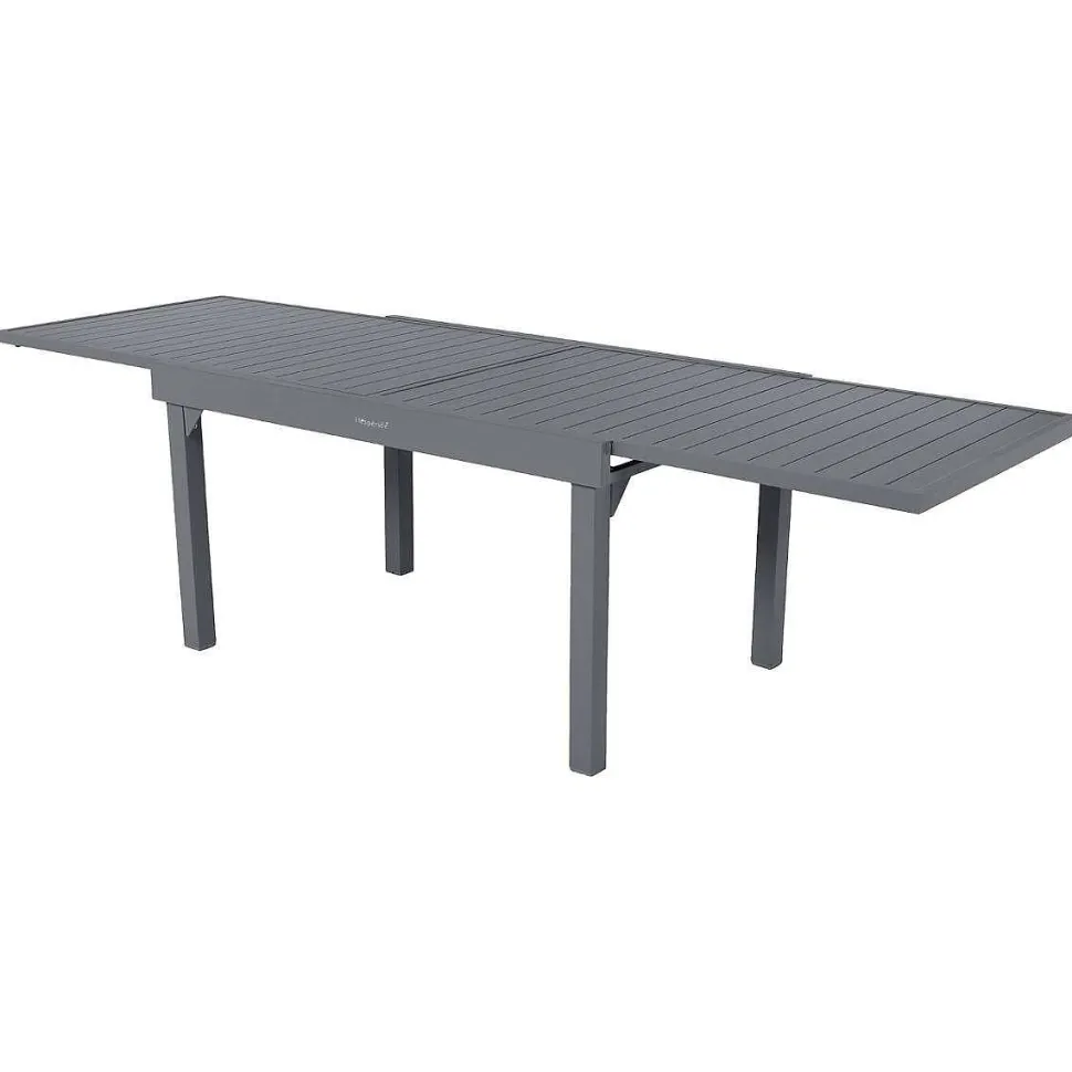 Table Piazza Extensible Aluminium Quartz 10 Places