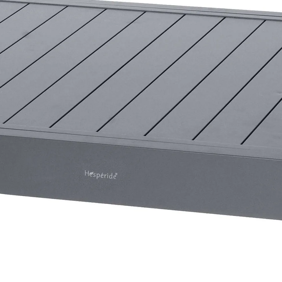 Table Piazza Extensible Aluminium Quartz 10 Places