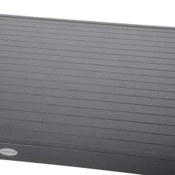 Table Piazza Fixe Carree Aluminium Gris 8 Places