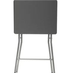Table Pliante 48X38Cm Gris H.64Cm