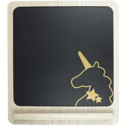 maxibazar Tableau Noir Mural Design Licorne 40X44Cm