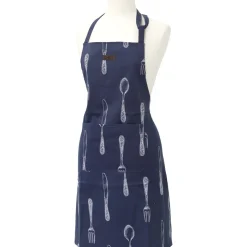 maxibazar Tablier De Cuisine Chef Chenonceau 65X80Cm Bleu