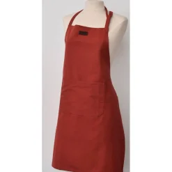 maxibazar Tablier De Cuisine Chef 65X80Cm Coton Terracotta