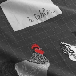 maxibazar Tablier 60X84Cm Coton Auberge Anth