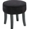 Tabouret Adriel Velours Noir