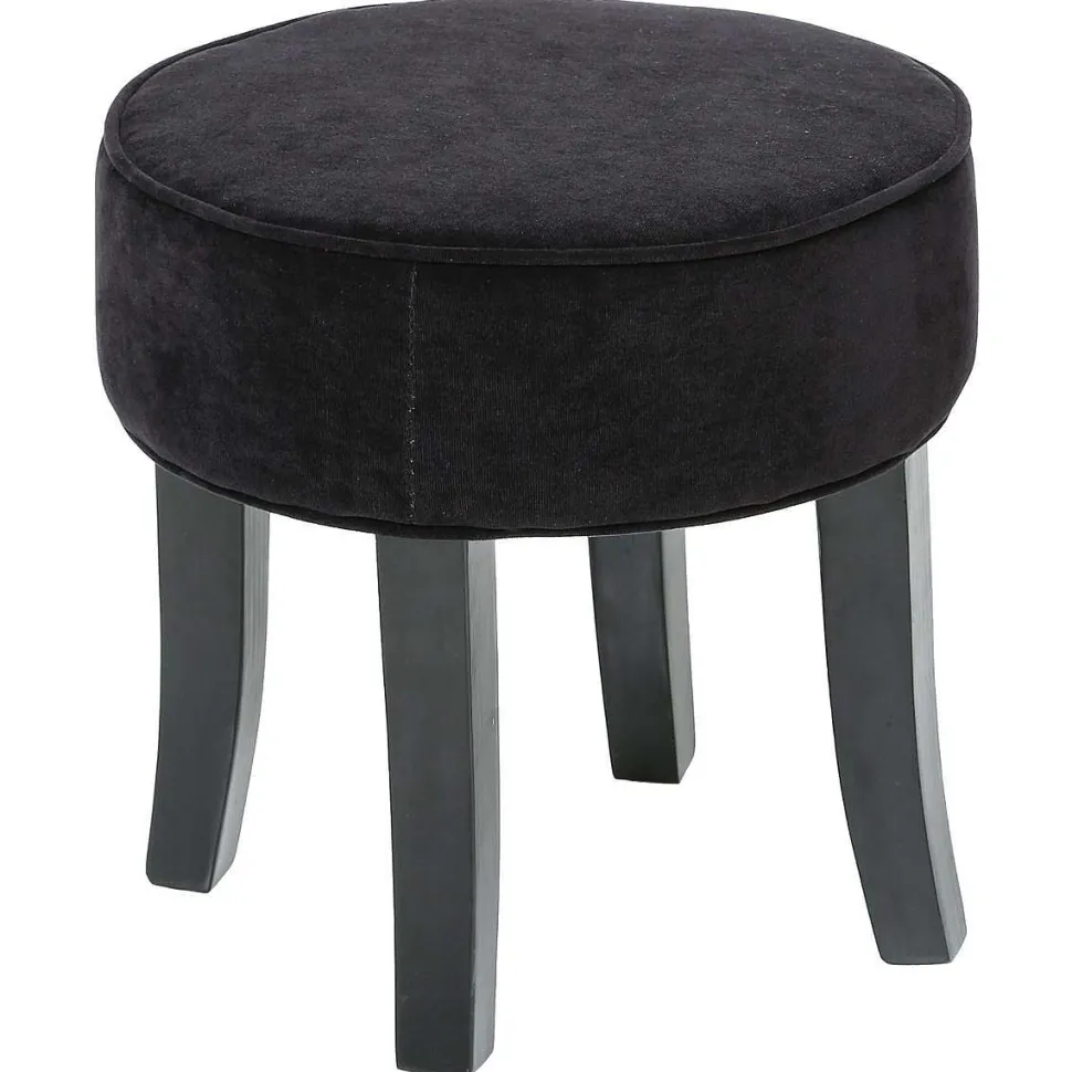Tabouret Adriel Velours Noir