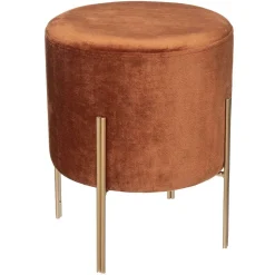 Tabouret Appoint Velours Living Ambre