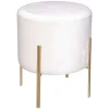 Tabouret Appoint Velours Living Ivoire