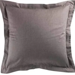 maxibazar Taie D Oreiller Volant Plat 63X63Cm Actually Noisette