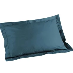 maxibazar Taie D Oreiller Volant Plat 50X70Cm Lina Bleu Nuit