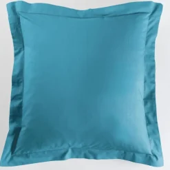maxibazar Taie D Oreiller Volant Plat 50X70Cm Lina Outremer
