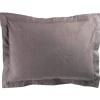 maxibazar Taie D Oreiller Volant Plat 50X70Cm Actually Noisette
