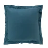 maxibazar Taie D Oreiller Vp 63 X 63 Cm Percale Uni 78 Fils Bleu