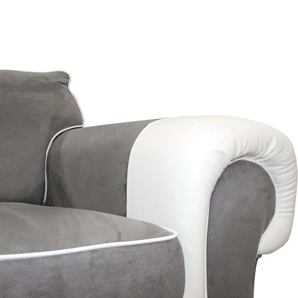 Tango Ar Nubuk Gris 27 Pvc Blanc